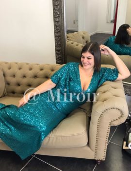 Robe de soirée près du corp à sequins 2021