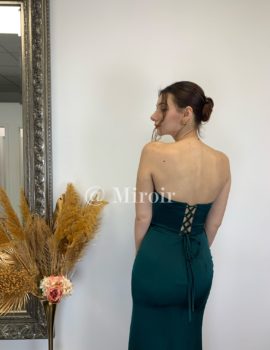 Robe bustier en satin 2481