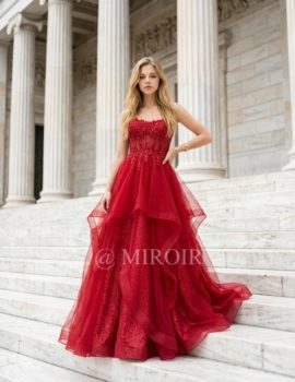 Robe bustier en tulle 9581