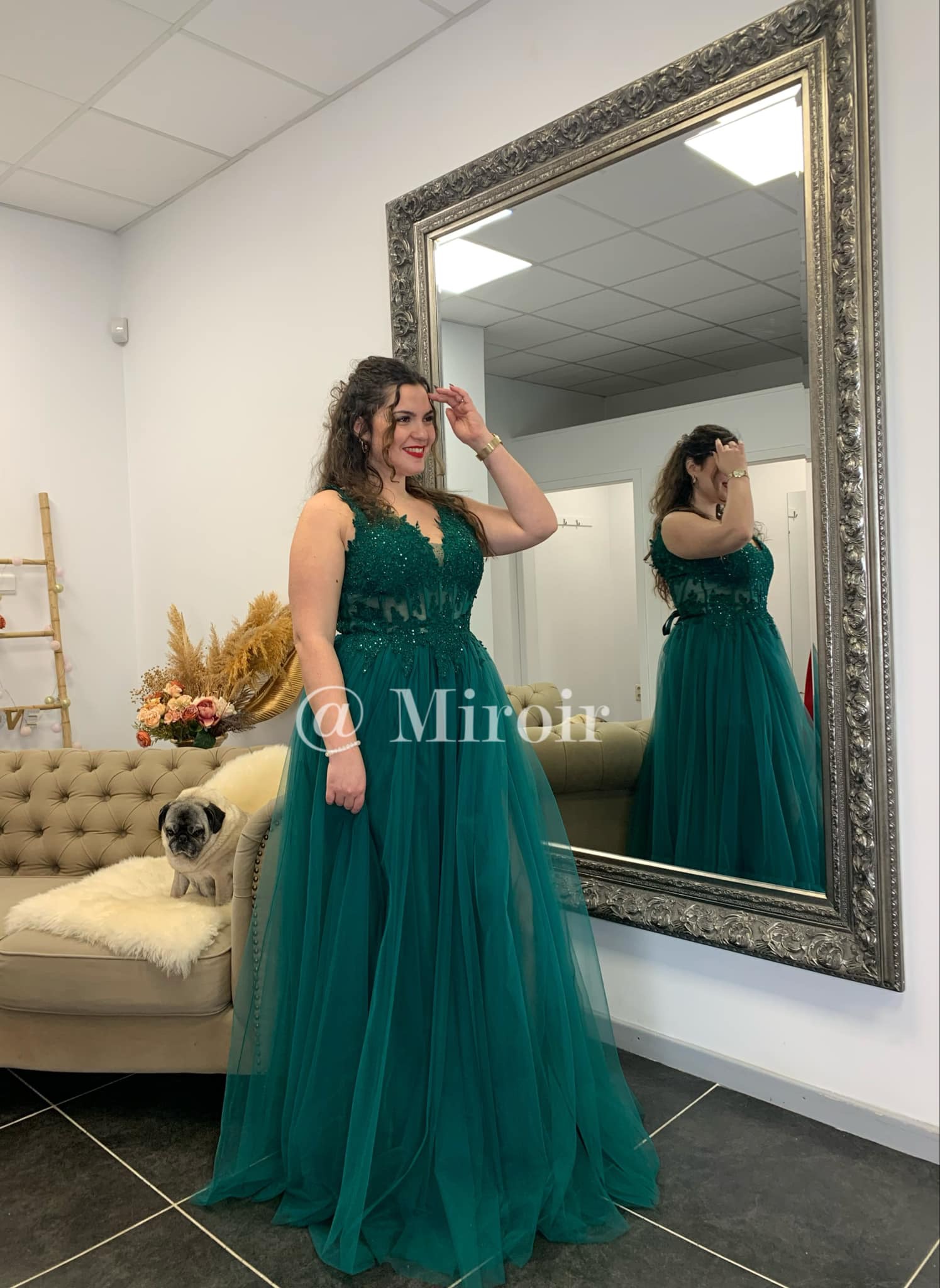 miroir robe de ceremonie
