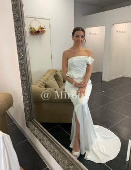 Robe bustier en satin 86010