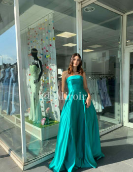 Robe bustier en satin 2499