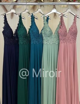 Robe de cérémonie fendue 8742