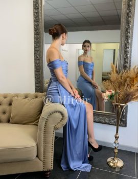 Robe de cérémonie en satin dos lacé 2459
