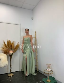 Robe bustier en satin 2444