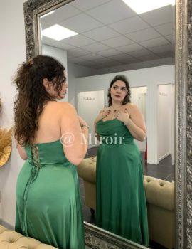 Robe bustier en satin 2500QS