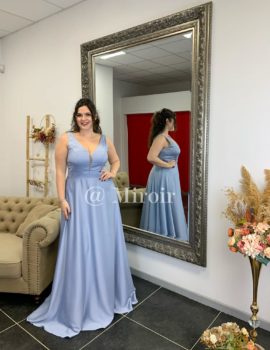 Robe de cérémonie en satin 2521QS