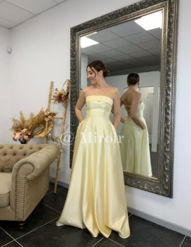 Robe bustier en satin 2499