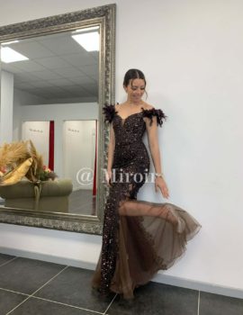 Robe sirène à sequins 25066