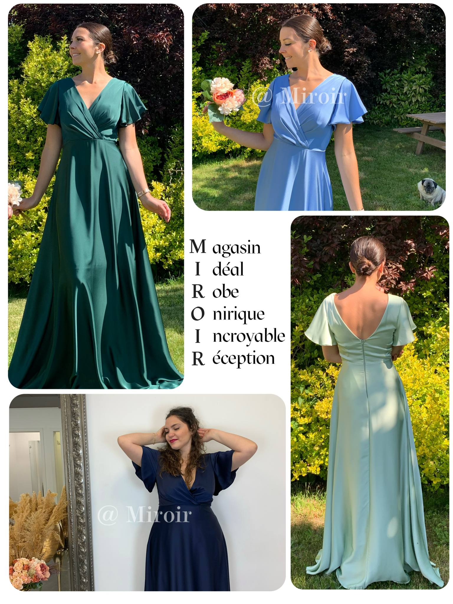 miroir robe de ceremonie